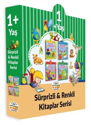 1+ Yaş Sürprizli ve Renkli Kitaplar Serisi (4 Kitap Set) - 0-6 Yaş Yayınları