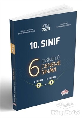 10. Sınıf 6 Fasiküllü Deneme Sınavı - Editör Yayınları