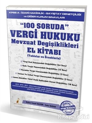 100 Soruda Vergi Hukuku Mevzuat Değişiklikleri El Kitabı - 1