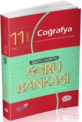 11. Sınıf Coğrafya Özetli Lezzetli Soru Bankası - Editör Yayınları