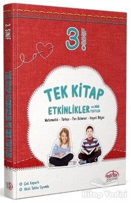 2021 - 3.Sınıf Tek Kitap Etkinlikler ve Mini Testler - Editör Yayınları