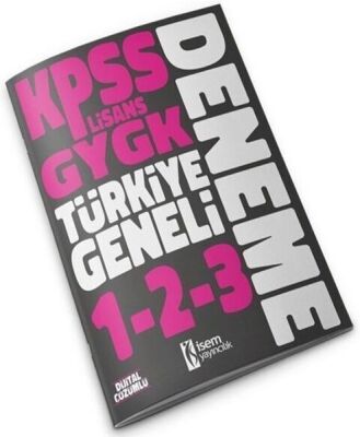 2023 KPSS Lisans GYGK Türkiye Geneli Deneme Seti 1-2-3 - 1