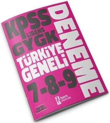 2023 KPSS Lisans GYGK Türkiye Geneli Deneme Seti 7-8-9 - 1