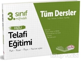 3. Sınıf Tüm Dersler Hızlı Telafi Eğitimi - Editör Yayınları