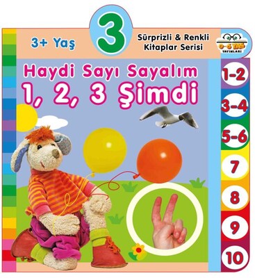 3+ Yaş Haydi Sayı Sayalım 1,2,3 Şimdi - 0-6 Yaş Yayınları