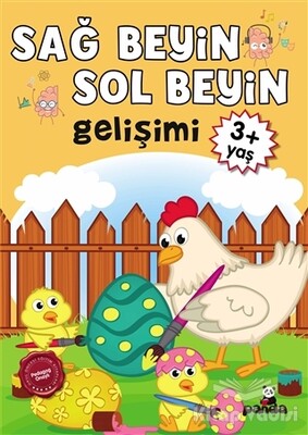 3 Yaş Sağ Beyin-Sol Beyin Gelişimi - Beyaz Panda Yayınları