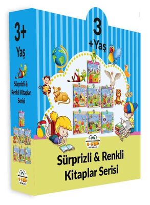 3+ Yaş Sürprizli ve Renkli Kitaplar Serisi (7 Kitap Set) - 1