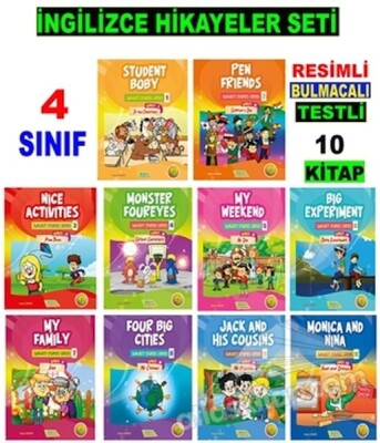 4. Sınıf İngilizce Hikayeler Seti (10 Kitap) - Akılyolu Publishing