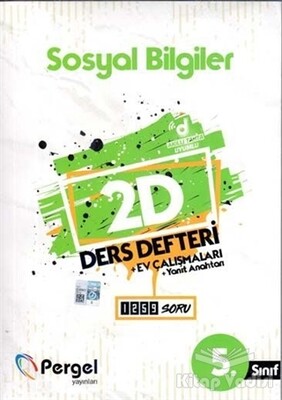 5. Sınıf Sosyal Bilgiler 2D Ders Defteri - Pergel Yayınları