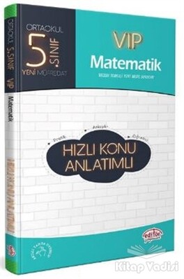 5. Sınıf VIP Matematik Hızlı Konu Anlatımlı - Editör Yayınları