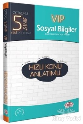 5. Sınıf VIP Sosyal Bilgiler Hızlı Konu Anlatımlı - Editör Yayınları