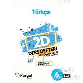 6. Sınıf Türkçe 2D Ders Defteri - Pergel Yayınları