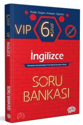 6. Sınıf VIP İngilizce Soru Bankası - Editör Yayınları