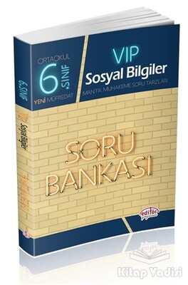 6. Sınıf VIP Sosyal Bilgiler Soru Bankası - Editör Yayınları