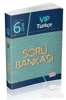 6. Sınıf VIP Türkçe Soru Bankası - Editör Yayınları