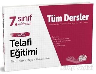 7. Sınıf Tüm Dersler Hızlı Telafi Eğitimi - Editör Yayınları