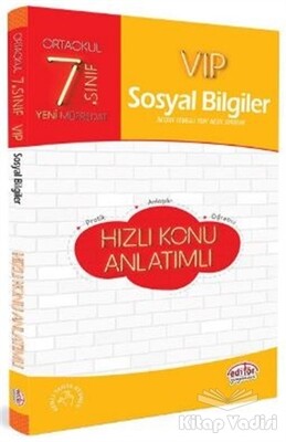 7. Sınıf VIP Sosyal Bilgiler Hızlı Konu Anlatımı - Editör Yayınları