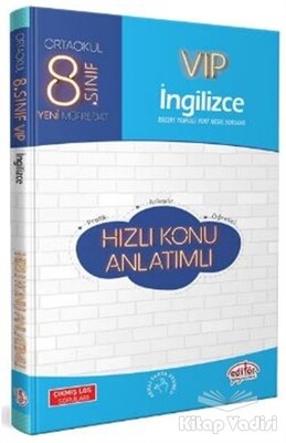 8. Sınıf VIP İngilizce Hızlı Konu Anlatımlı - Editör Yayınları