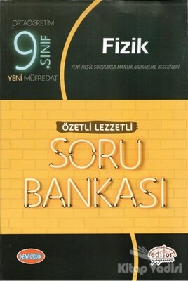 9. Sınıf Fizik Özetli Lezzetli Soru Bankası - Editör Yayınları