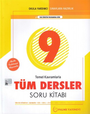 9. Sınıf Temel Kavramlarla Tüm Dersler Soru Kitabı - Palme Yayıncılık