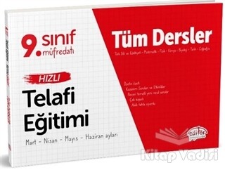 9. Sınıf Tüm Dersler Hızlı Telafi Eğitimi - Editör Yayınları