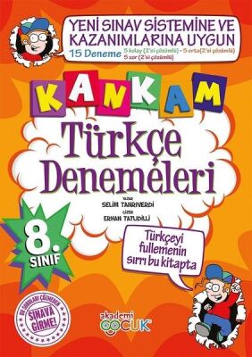 Akademi Çocuk 8. Sınıf Kankam Türkçe Denemeleri - 1