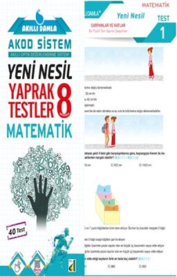 Akıllı Damla Matematik Yeni Nesil Yaprak Testler-8. Sınıf - 1