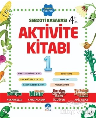 Aktivite Kitabı 1 - Sebzoti Kasabası - Martı Yayınları