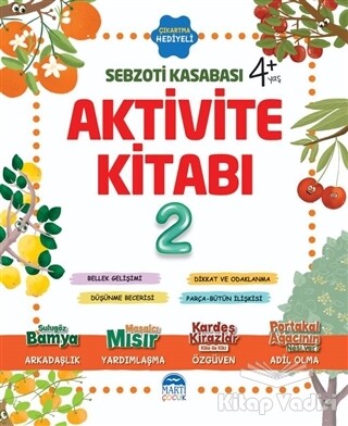 Aktivite Kitabı 2 - Sebzoti Kasabası - Martı Yayınları