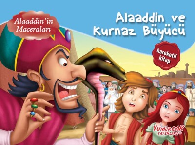 Alaaddin Ve Kurnaz Büyücü - Üç Boyutlu Kitap (Ciltli) - Yumurcak Yayınları