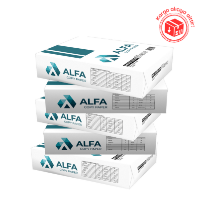 Alfa Fotokopi Kağıdı A-4 80 Gr 500'Lü 5 Paket - Alfa A-4 