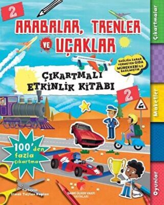 Arabalar, Trenler ve Uçaklar - Çıkartmalı Etkinlik Kitabı 2 - 1