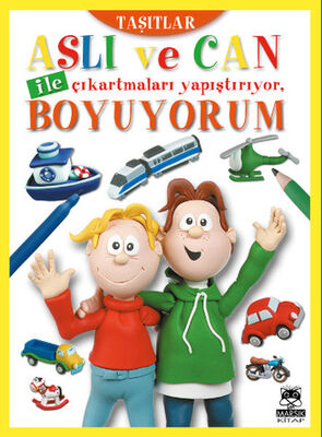 Aslı ve Can ile Çıkartmaları Yapıştırıyor, Boyuyorum - Taşıtlar - 1