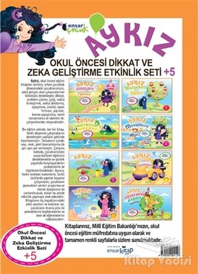 Aykız Okul Öncesi Dikkat ve Zeka Geliştirme Etkinlik Seti +5 (8 Kitap Takım) - 1