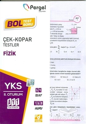 AYT 2. Oturum Fizik Çek-Kopar Yaprak Testler - Pergel Yayınları