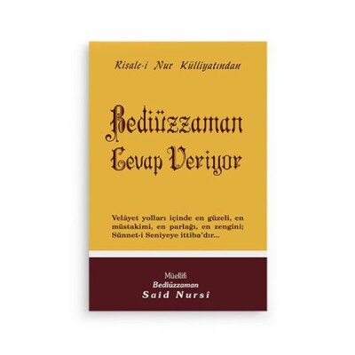 Bediüzzaman Cevap Veriyor Cep Boy - Envar Neşriyat