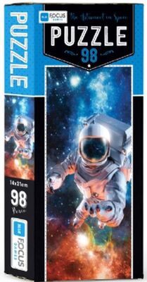 Bleu Focus The Astronaut In Space - Puzzle 98 Parça - 1