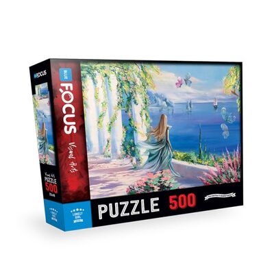 Blue Focus Lonely Girl (Yalnız Kız) - Puzzle 500 Parça - 1