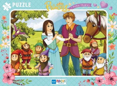 Blue Focus Princess Pamuk Prenses - Puzzle 72 Parça - 1