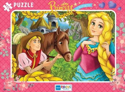 Blue Focus Princess Rapunzel - Puzzle 72 Parça - 1