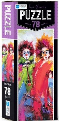 Blue Focus Two Clowns - Puzzle 78 Parça - 1