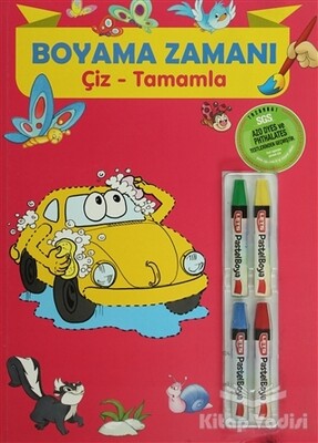 Boyama Zamanı: Çiz - Tamamla - Parıltı Yayınları