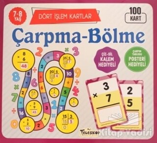 Çarpma-Bölme / Dört İşlem Kartlar 7-8 Yaş - Teleskop