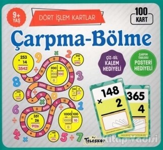 Çarpma-Bölme / Dört İşlem Kartlar 9+ Yaş - Teleskop