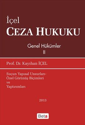 Ceza Hukuku Genel Hükümler II - 1