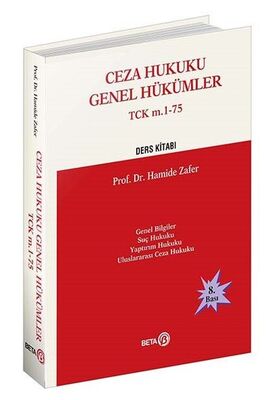 Ceza Hukuku Genel Hükümler TCK m.1-75 Ders Kitabı - 1