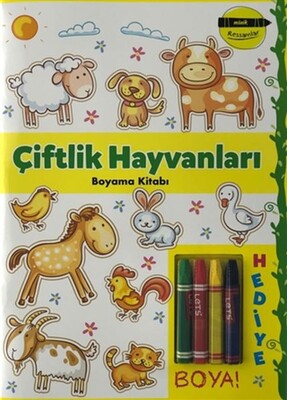 Çiftlik Hayvanları Boyama Kitabı - Minik Ressamlar - Doğan Egmont