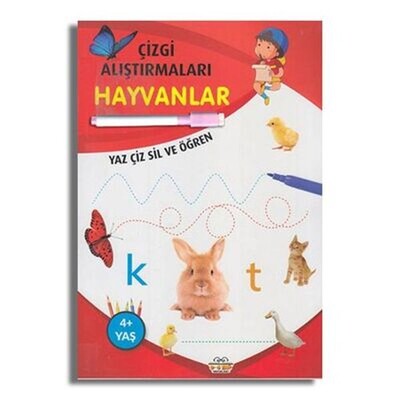 Çizgi Alıştırmaları Hayvanlar - 0-6 Yaş Yayınları