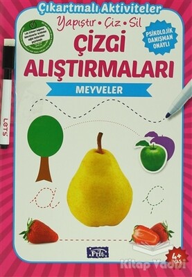 Çizgi Alıştırmaları - Meyveler - Parıltı Yayınları