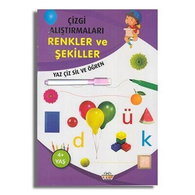 Çizgi Alıştırmaları Renkler ve Şekiller - 1